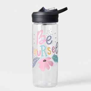 Bouteille D'eau Soyez vous-même   Fleurs Pastel