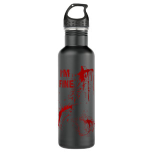 Bouteille D'eau Spatter Sanguin Faux Bloody Halloween Im Fi