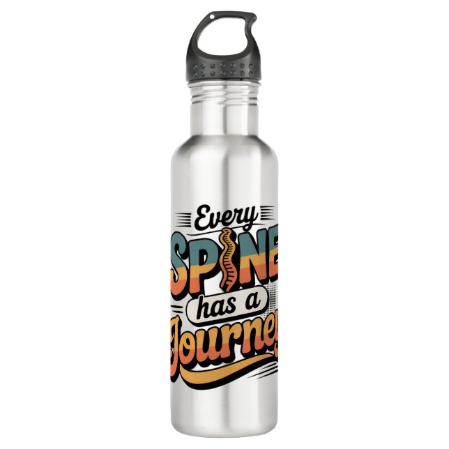 Bouteille D'eau Spine Care Journey and Body Alignment (Devant)