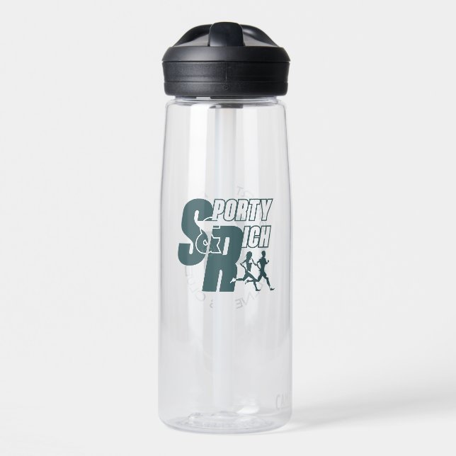 Bouteille D'eau Sportif et riche | (Avant)