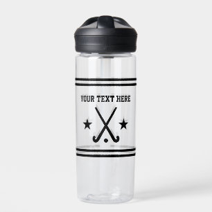 Bouteille d'eau sportive de hockey sur gazon perso