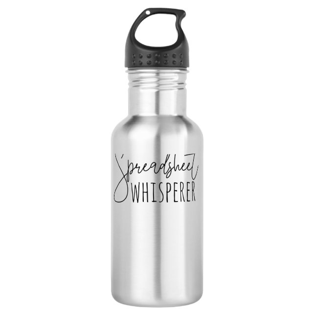 Bouteille D'eau Spreadsheet Whisperer (Devant)