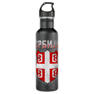 Bouteille D'eau Srbija - Serbie - Croix serbe