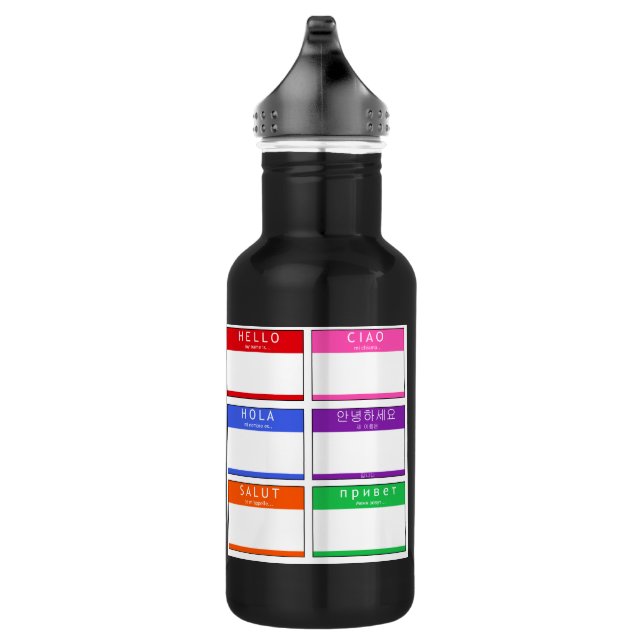 Bouteille D'eau Stainless Steel Water Bottle Hello My Name Is (Droite)
