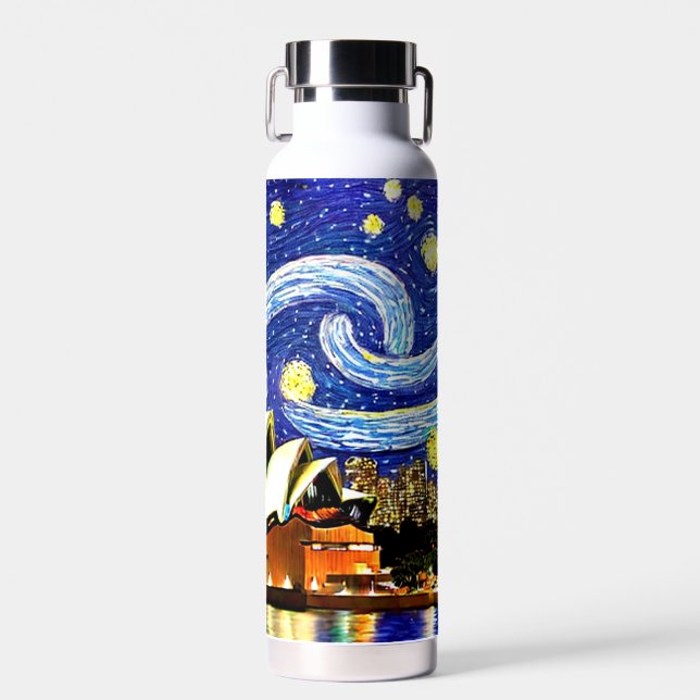 Bouteille D'eau Starry Night Sydney Australie Opéra (Avant)