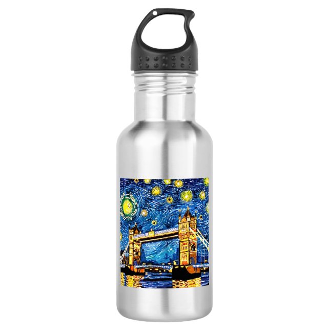 Bouteille D'eau Starry Starry Night Londres Angleterre (Devant)