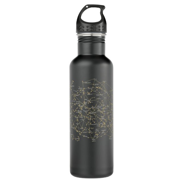 Bouteille D'eau Stars Constellations Astronomy Cosmos Galaxy  (Devant)