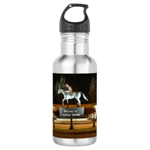 Bouteille D'eau Statue du cheval Danseuse autochtone Saratoga Bout