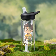 Sticker pour enfant avec lunettes - "Restez focali