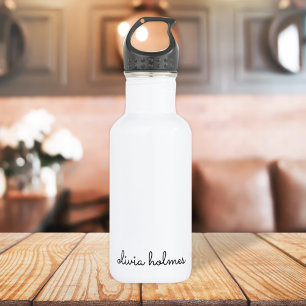 Bouteille D'eau Stylish monogram   Minimaliste moderne
