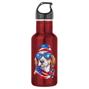 Bouteille D'eau Sublimation de chien du 4 juillet-66361