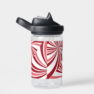 Bouteille D'eau Sucre de canne de Noël moderne rouge blancBouteill