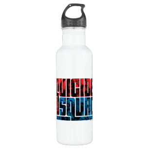 Bouteille D'eau Suicide Squad Red and Blue Logo
