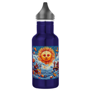 Bouteille D'eau Sun Kissed Ocean Jam : Vibrant Music Festival Art