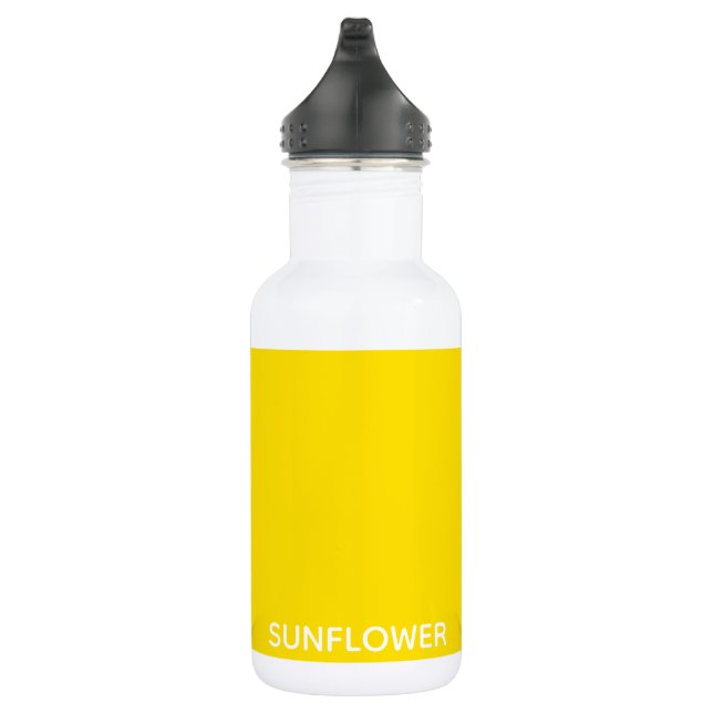 Bouteille D'eau Sunflower jaune Nom de la couleur (Droite)