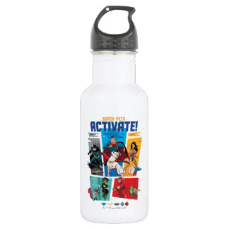 Bouteille D'eau Super-Animaux & Justice League - Activez !
