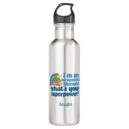 Bouteille D'eau Super-ergothérapeute Cute OT Monogramme