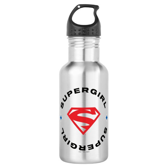 Bouteille D'eau Supergirl Age of Heroes Circle S-Shield (Devant)