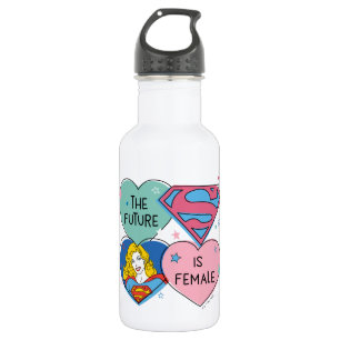 Bouteille D'eau Supergirl hors de ce monde Retro Graphisme