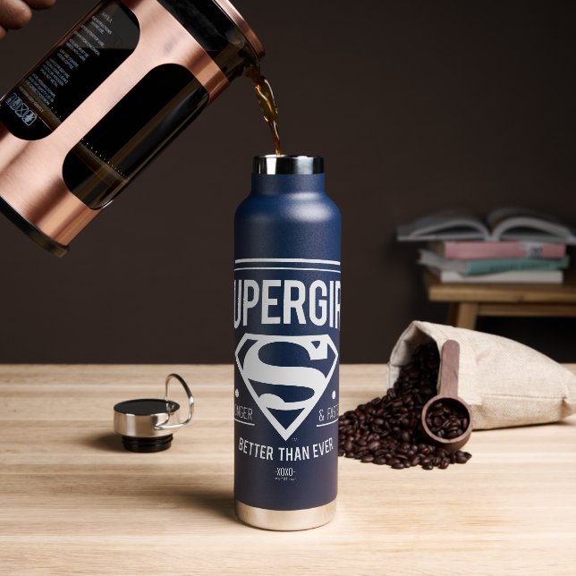 Bouteille D'eau Supergirl mieux que jamais Retro Graphic (Gym)