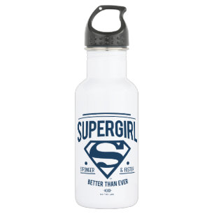 Bouteille D'eau Supergirl mieux que jamais Retro Graphic
