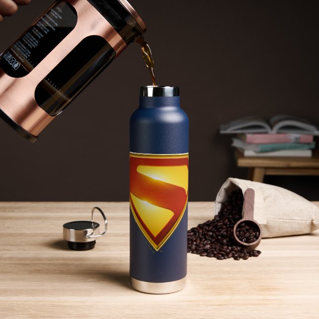 Bouteille D'eau Superman Golden S Shield brillance (Gym)