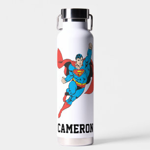 Bouteille D'eau Superman Poing droit levé Ajouter Votre Nom