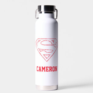 Bouteille D'eau Superman S-Shield Red Ou Krypto Ajouter Votre