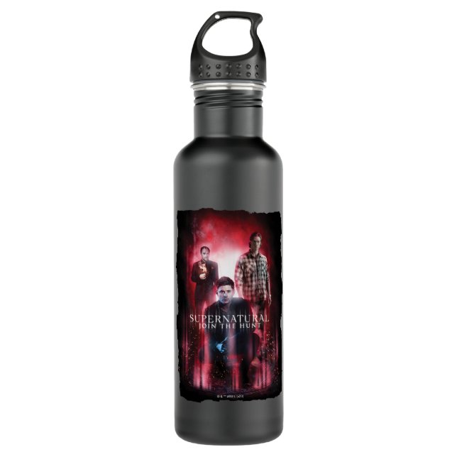 Bouteille D'eau Supernatural Crowley, Dean et Sam (Devant)