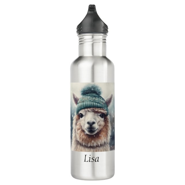 Bouteille D'eau Sweet Winter Alpaca, coutume (Droite)