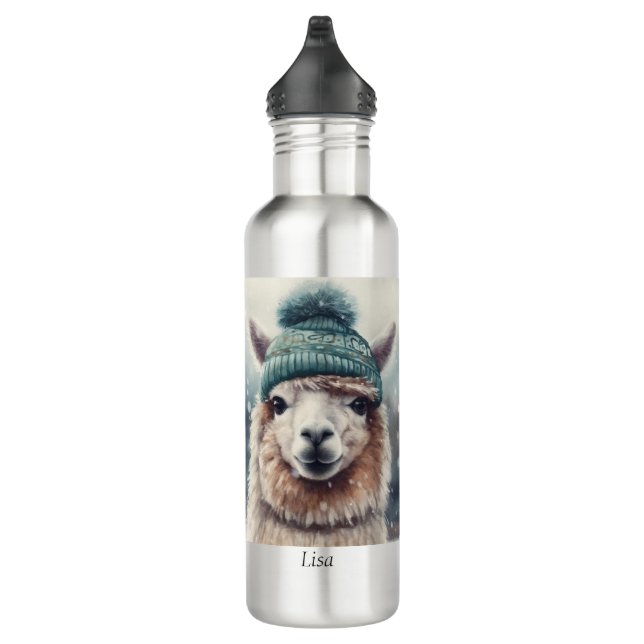Bouteille D'eau Sweet Winter Alpaca, coutume (Droite)