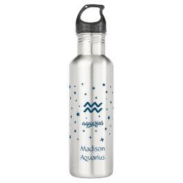 Bouteille D'eau Symbole Aquarius Astrologie Zodiaque Anniversaire