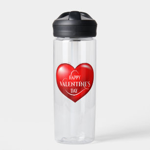 Bouteille D'eau Symbole d'amour rouge 3d en forme de coeur-50420