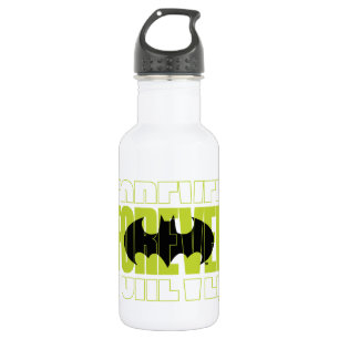 Bouteille D'eau Symbole de typographie de Batman
