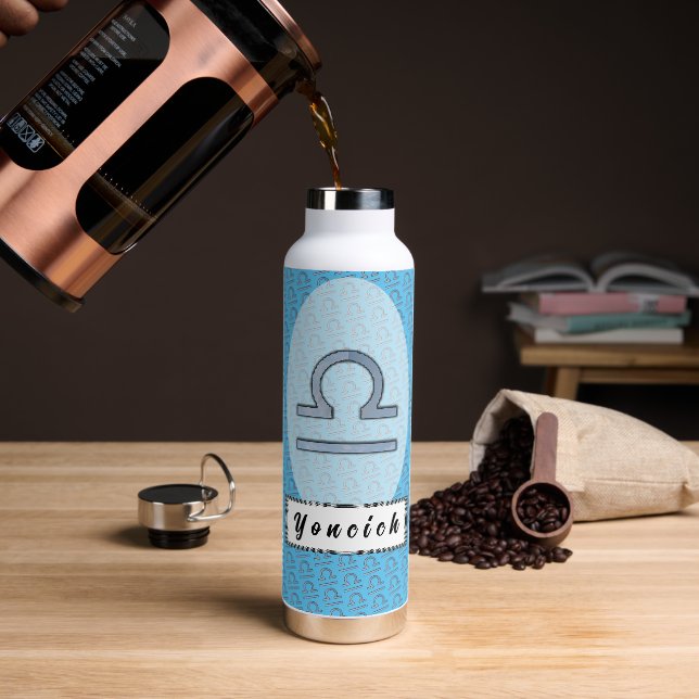 Bouteille D'eau Symbole du Zodiaque de Libra par Kenneth Yoncich (Gym)