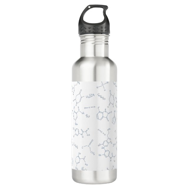 Bouteille D'eau Symbole scientifique de chimie motif (Devant)