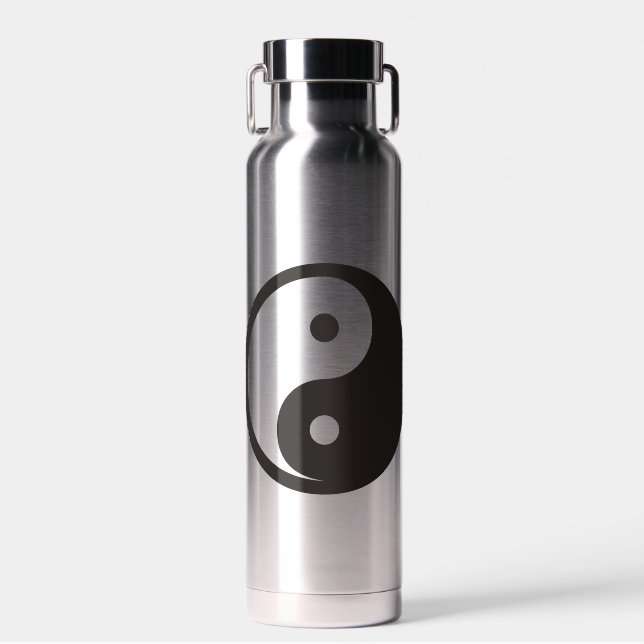 Bouteille D'eau Symbole Yin Yang - tatouage solide (Avant)