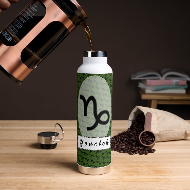 Bouteille D'eau SYMBOLE Zodiaque Capricorne Standard par K Yoncich (Gym)