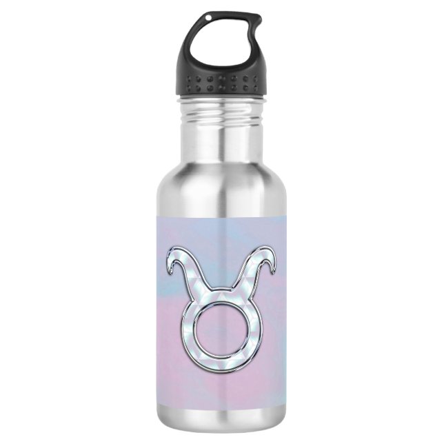 Bouteille D'eau Symbole zodiaque de la mère de Pearl Taurus (Devant)