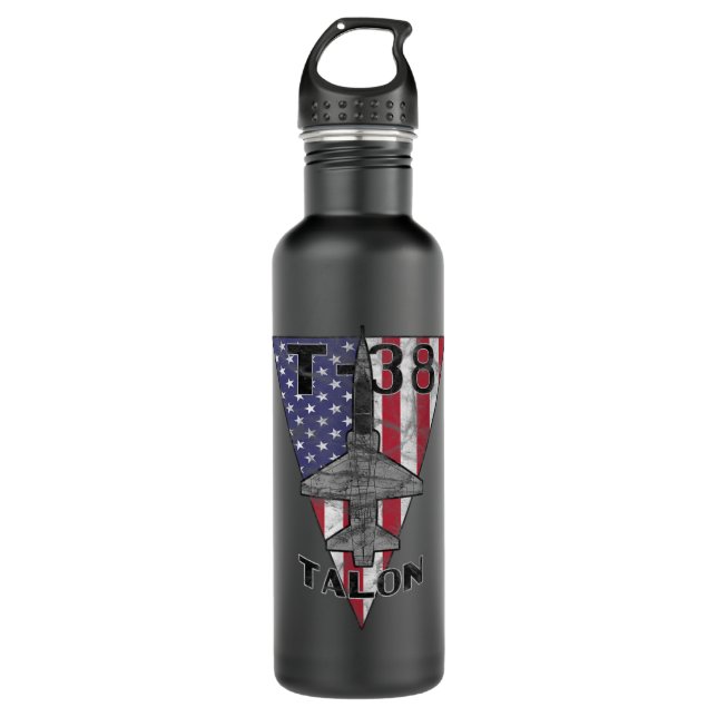 Bouteille D'eau T-38 Talon Military Jet Trainer Airplane Patriotic (Devant)