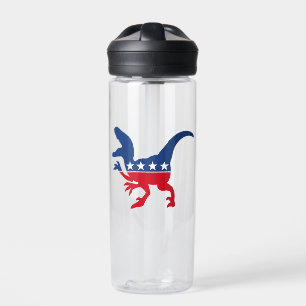 Bouteille D'eau T-Rex patriotique anti-politique