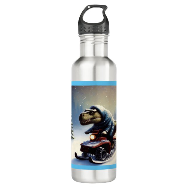 Bouteille D'eau T Rex Snowmobile (Devant)