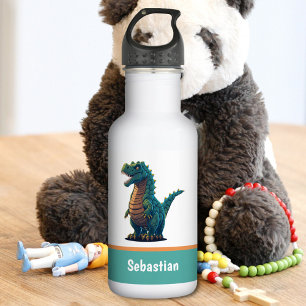 Bouteille D'eau T-Rex Tyrannosaurus Rex dinosaure mignon et heureu