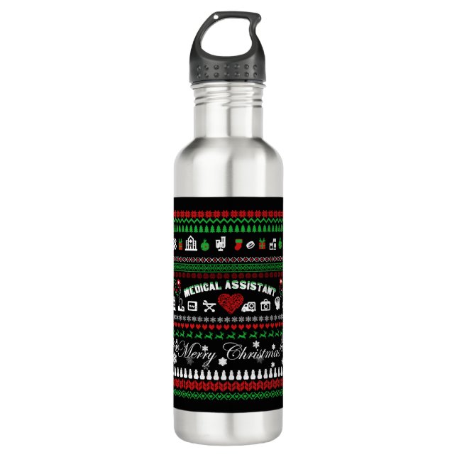 Bouteille D'eau T-shirt de Christmas (Devant)