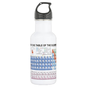 Bouteille D'eau Tableau des éléments périodique entièrement mi