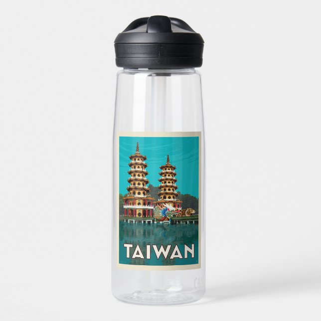 Bouteille D'eau Taïwan | Pagode Du Dragon Et Du Tigre (Avant)