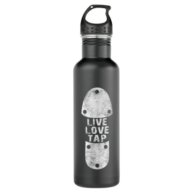 Bouteille D'eau Tap Dances - Live Love Tap Distressed for Tap (Devant)