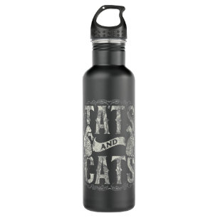 Bouteille D'eau Tats Et Chats Tatouage Tatouage Tatouage Body Art