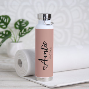 Bouteille D'eau Taupe de coeur mignonne Taupe rose personnalisée