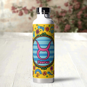 Bouteille D'eau Taureau Groovy personnalisé